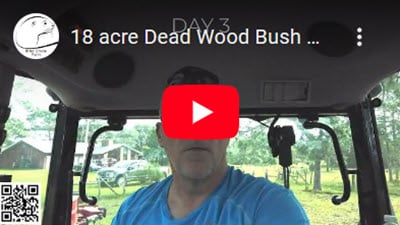 Dead wood brush grubbing