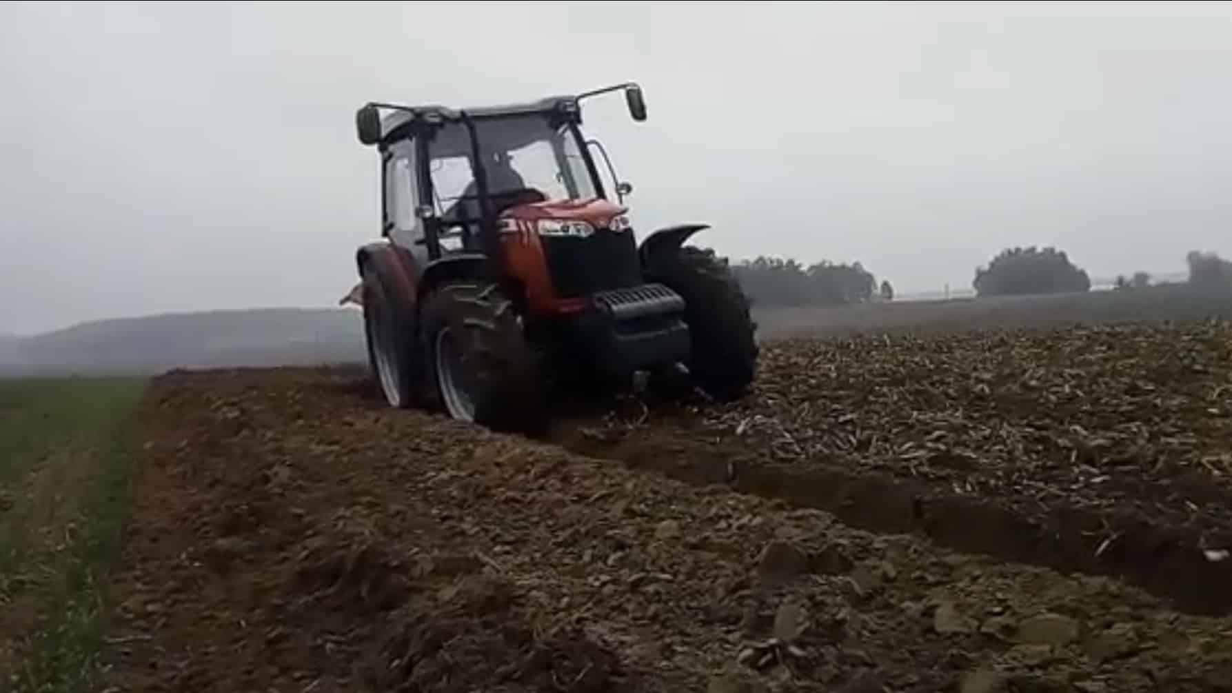 Tractor Mowing Fields