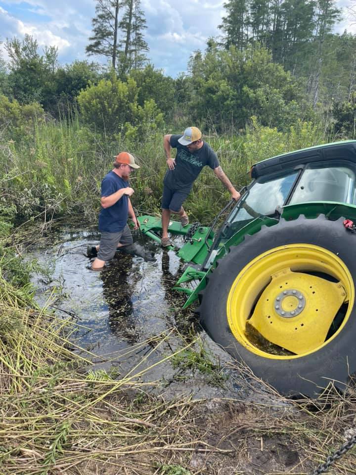 Bush Hogging Tractor Accident