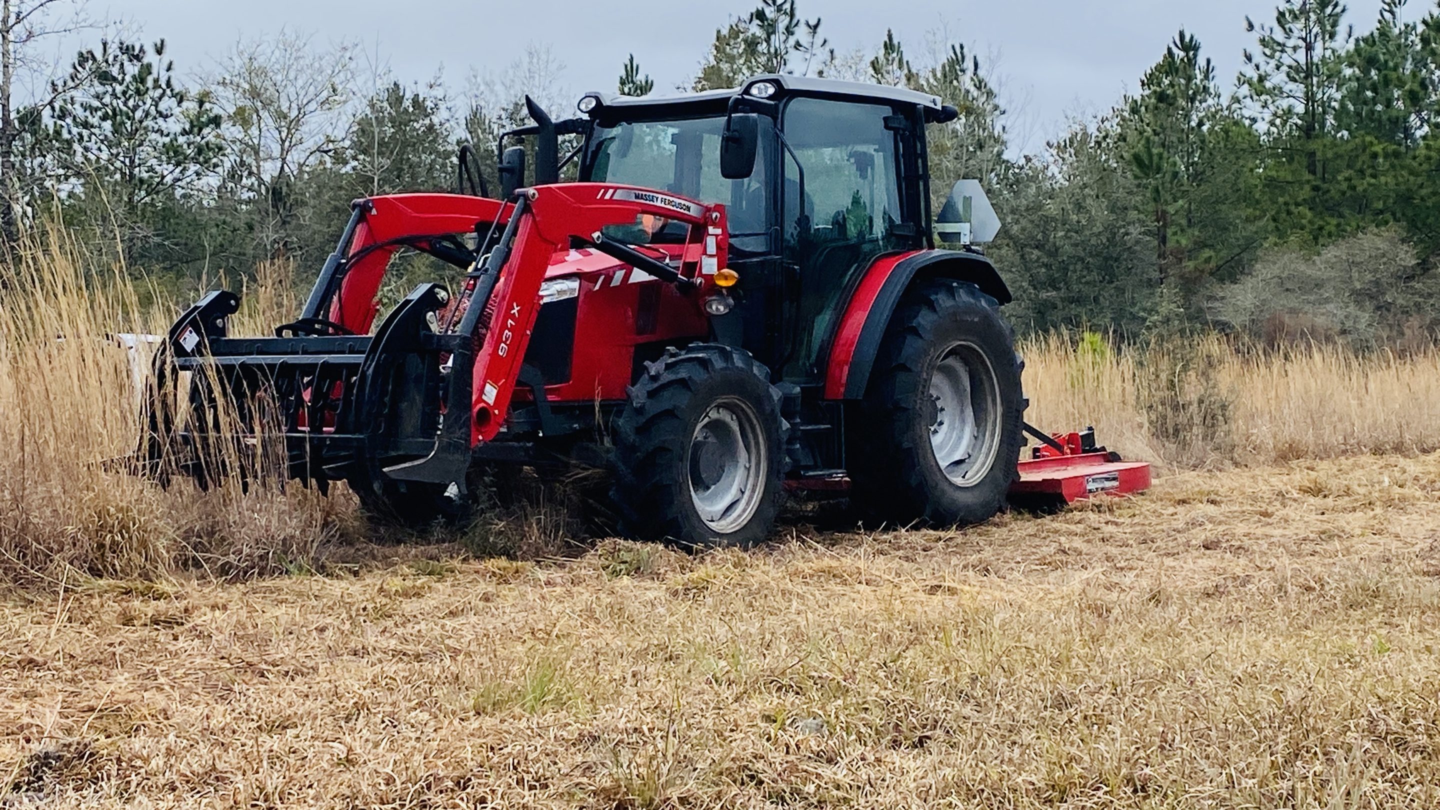 Tractor Grass Cutting