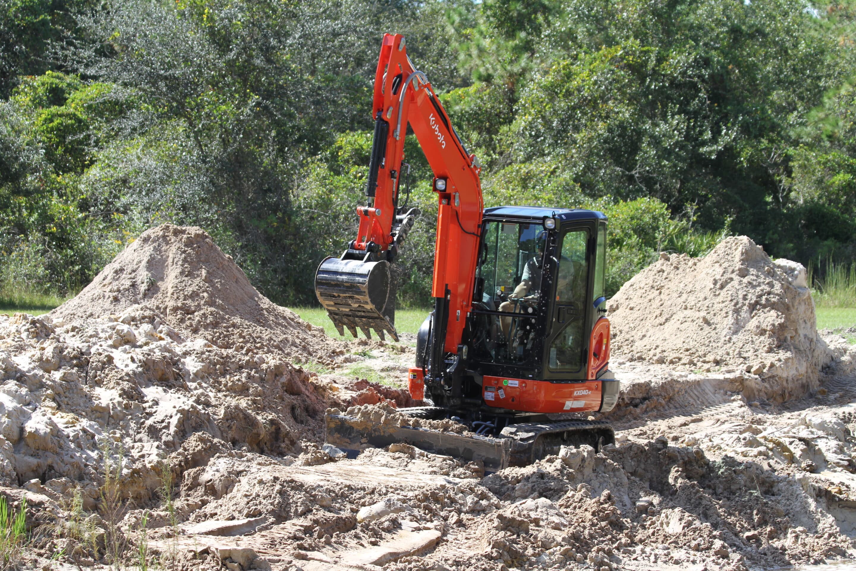 Pond Maintenance with Excavator