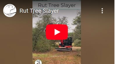 Rut tree slayer mulcher brush cutter