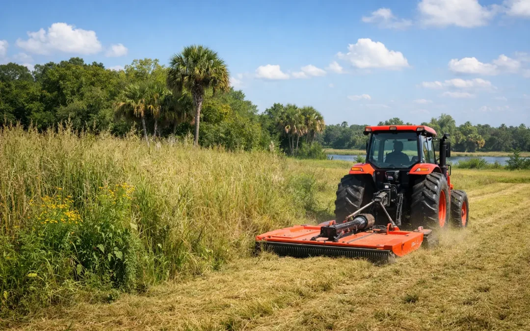 Overgrown Field Mowing Service for Florida Land